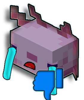 axolocraft pouce bleu + pleure